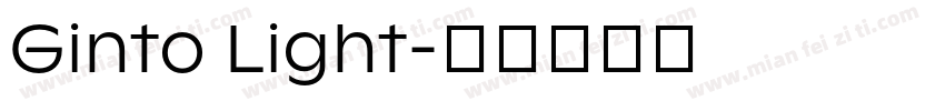Ginto Light字体转换